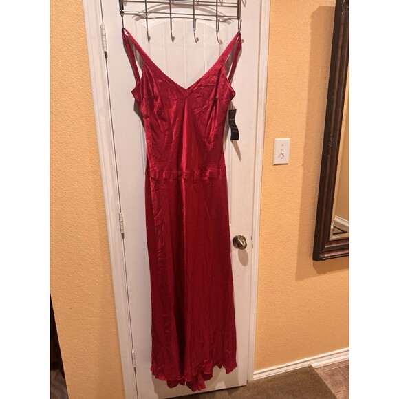 Vintage Newport News Women's 100% Silk Maxi Dress Size 16 - Picture 1 of 12